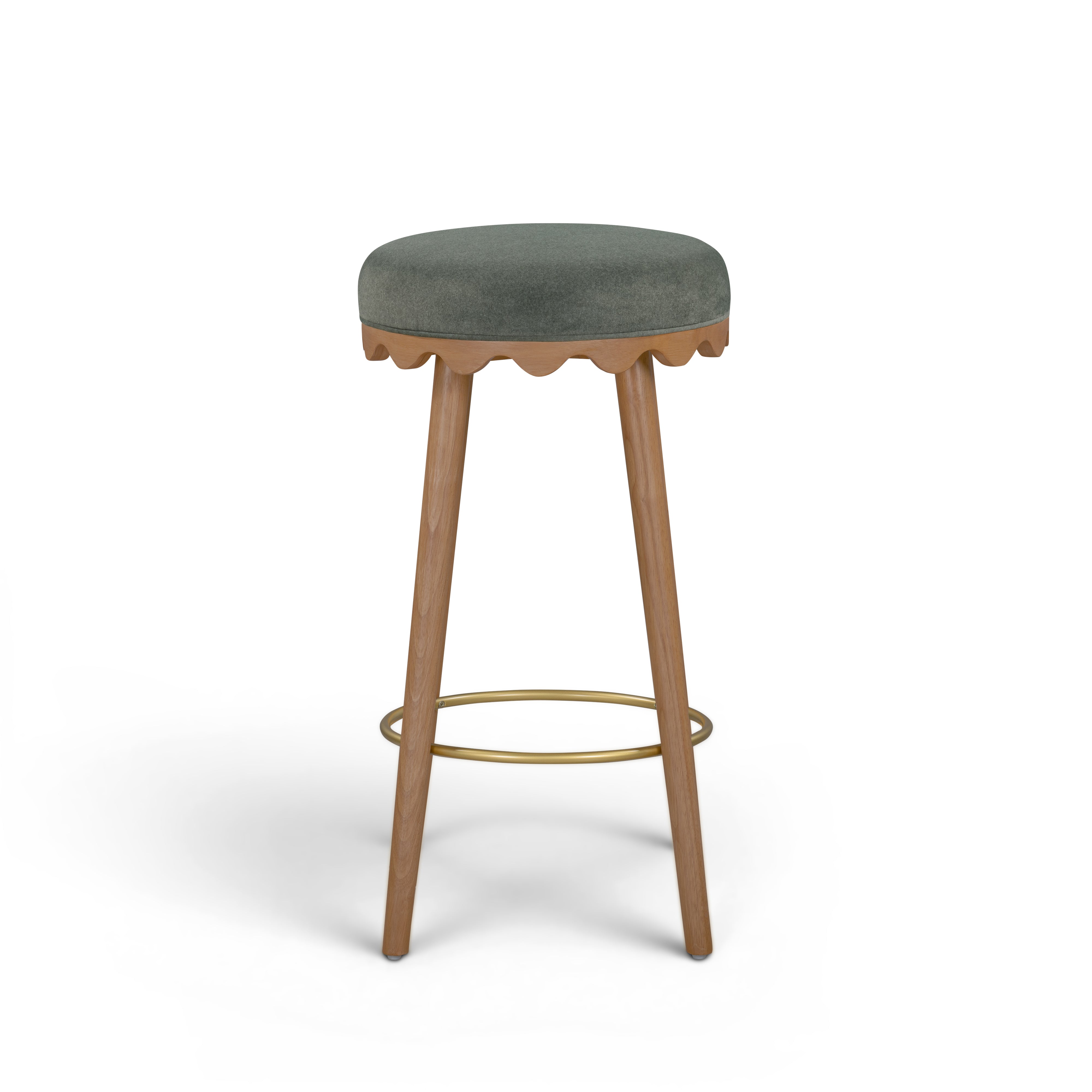 Oodle Performance Vegan Mohair Bar and Counter Stool