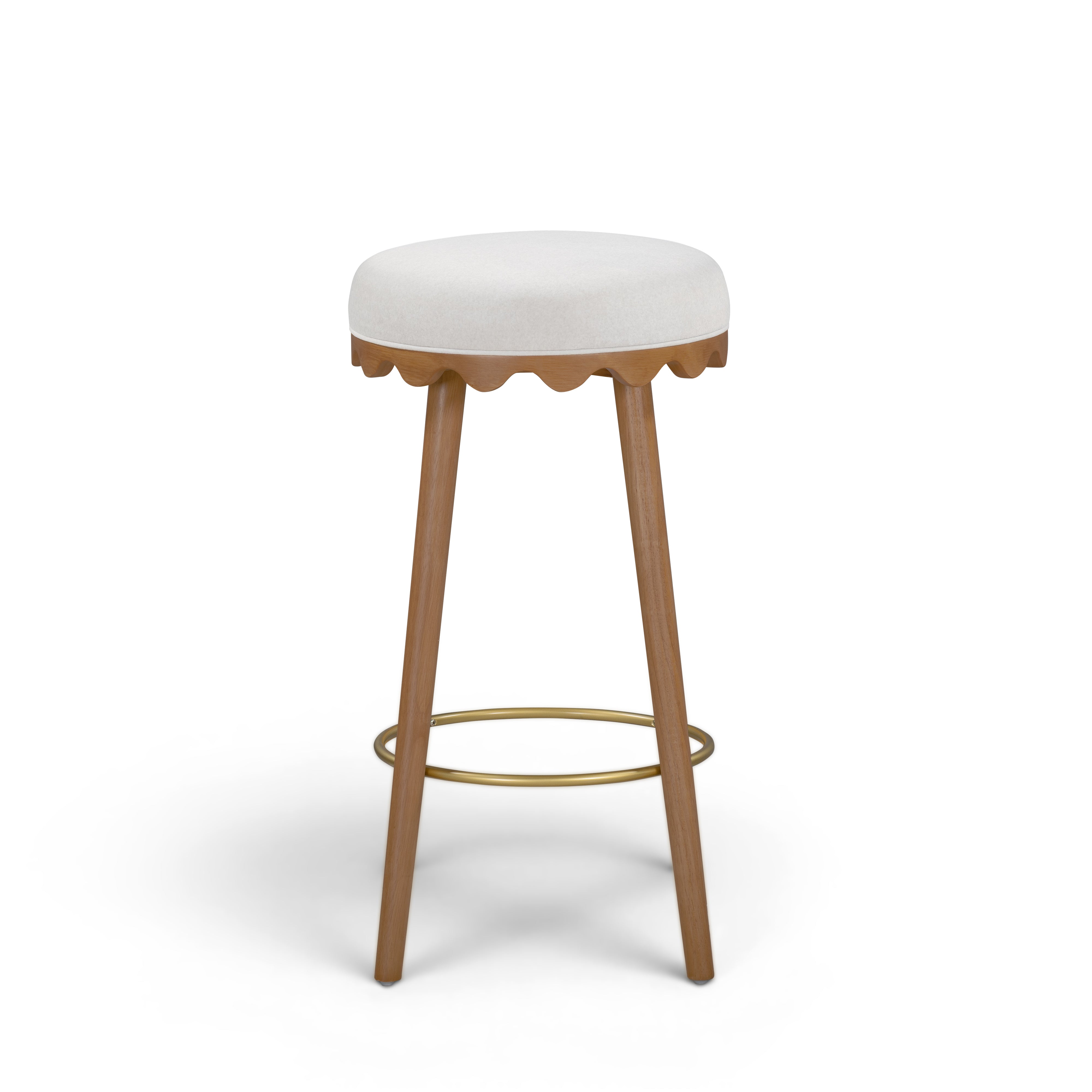 Oodle Performance Vegan Mohair Bar and Counter Stool