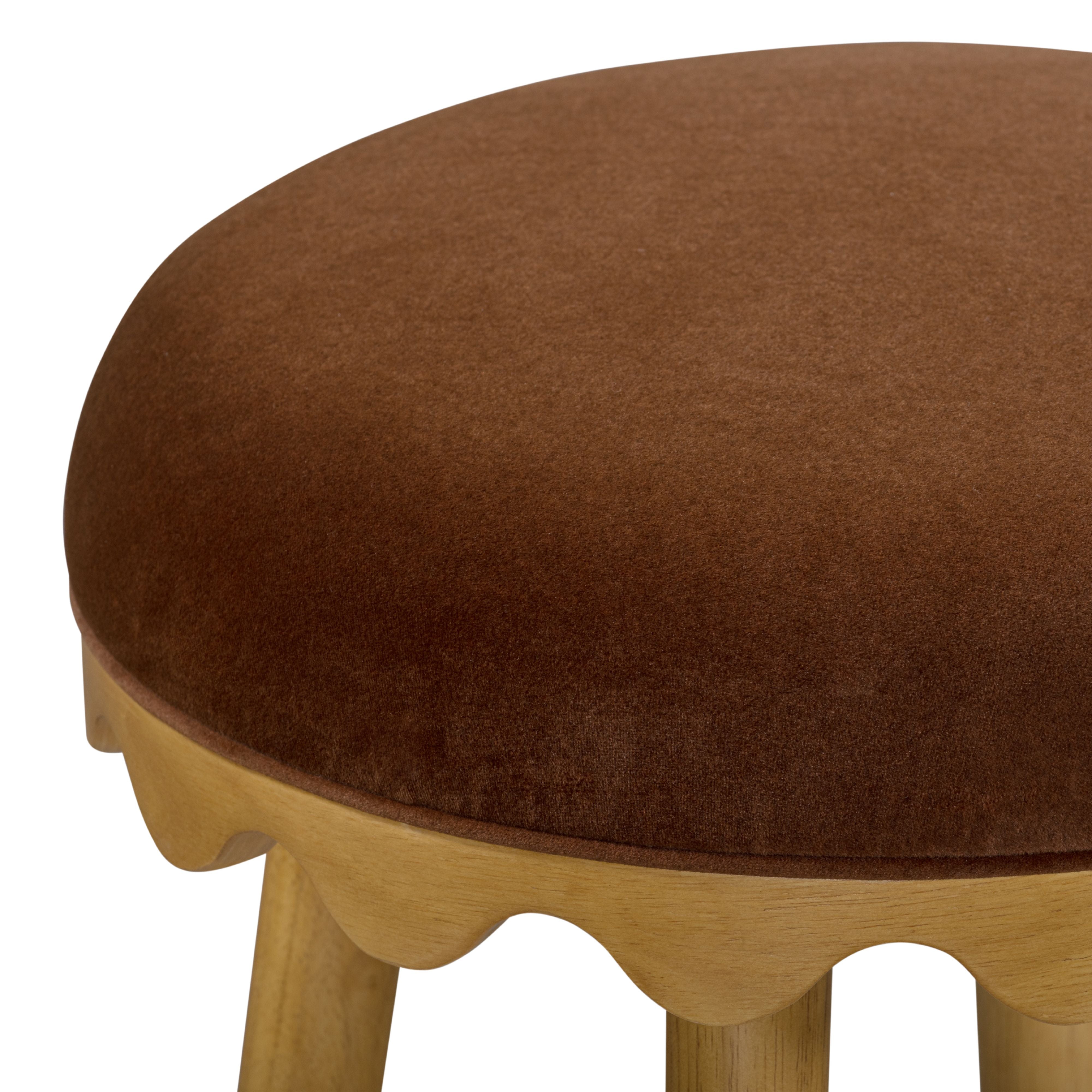 Oodle Performance Vegan Mohair Bar and Counter Stool