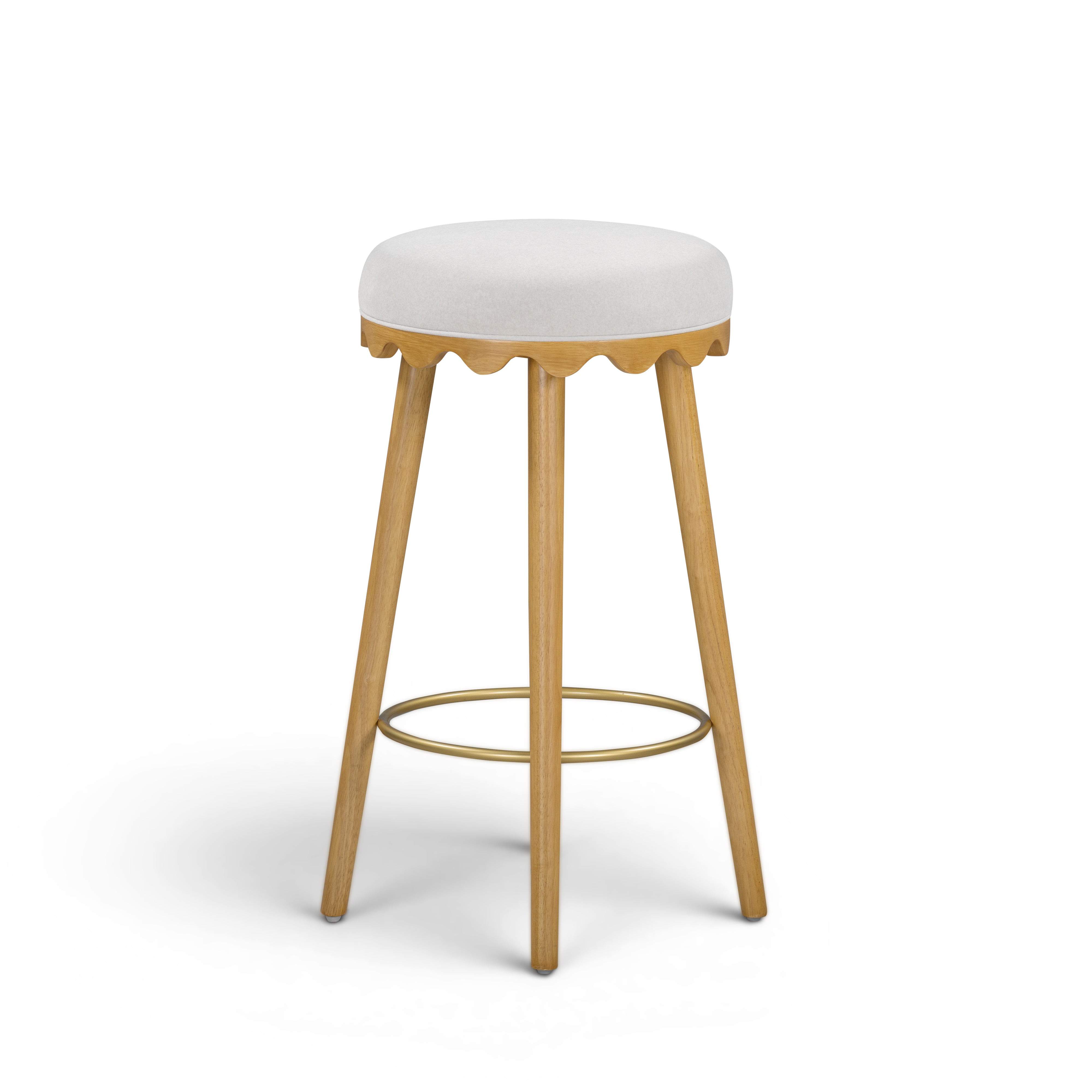 Oodle Performance Vegan Mohair Bar and Counter Stool