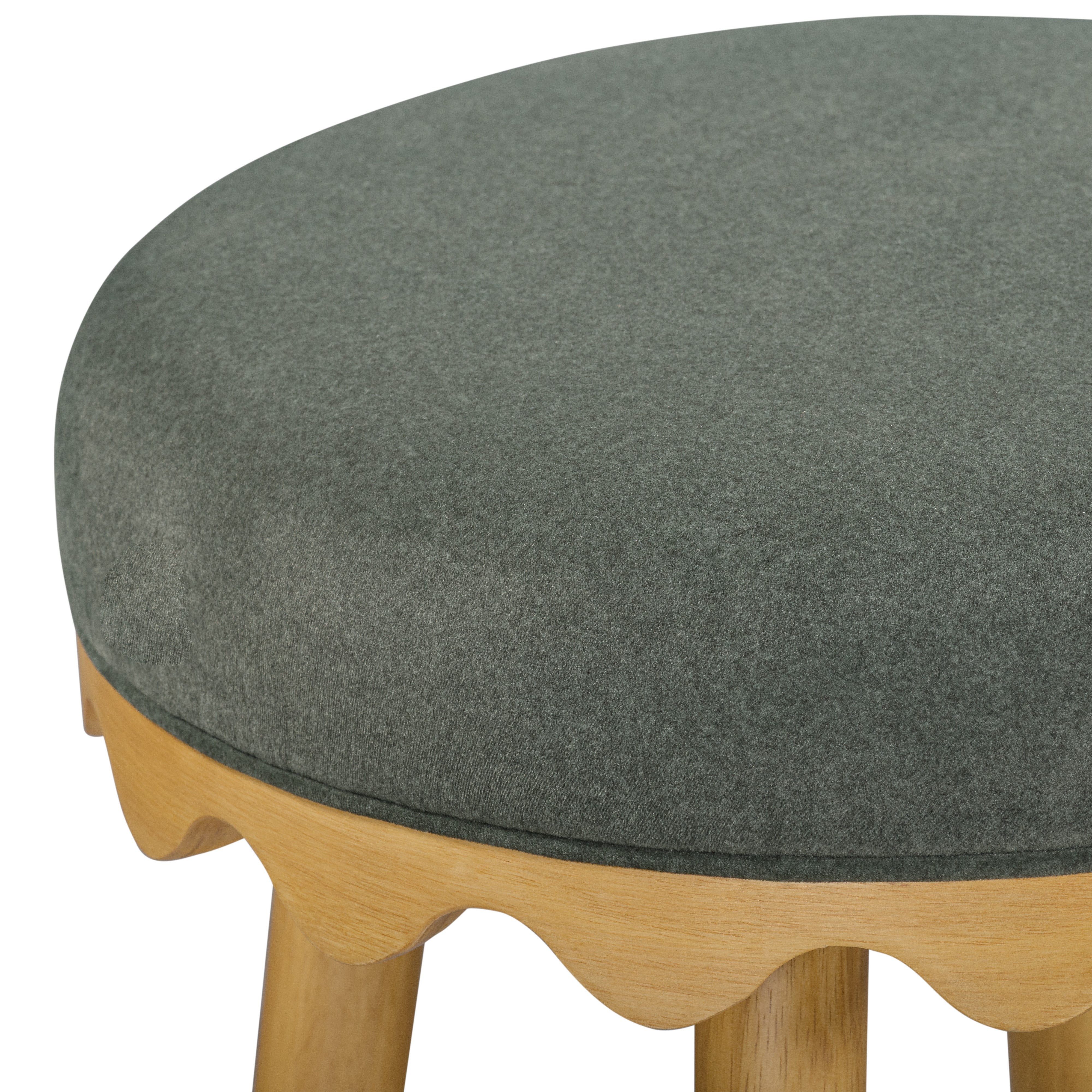 Oodle Performance Vegan Mohair Bar and Counter Stool