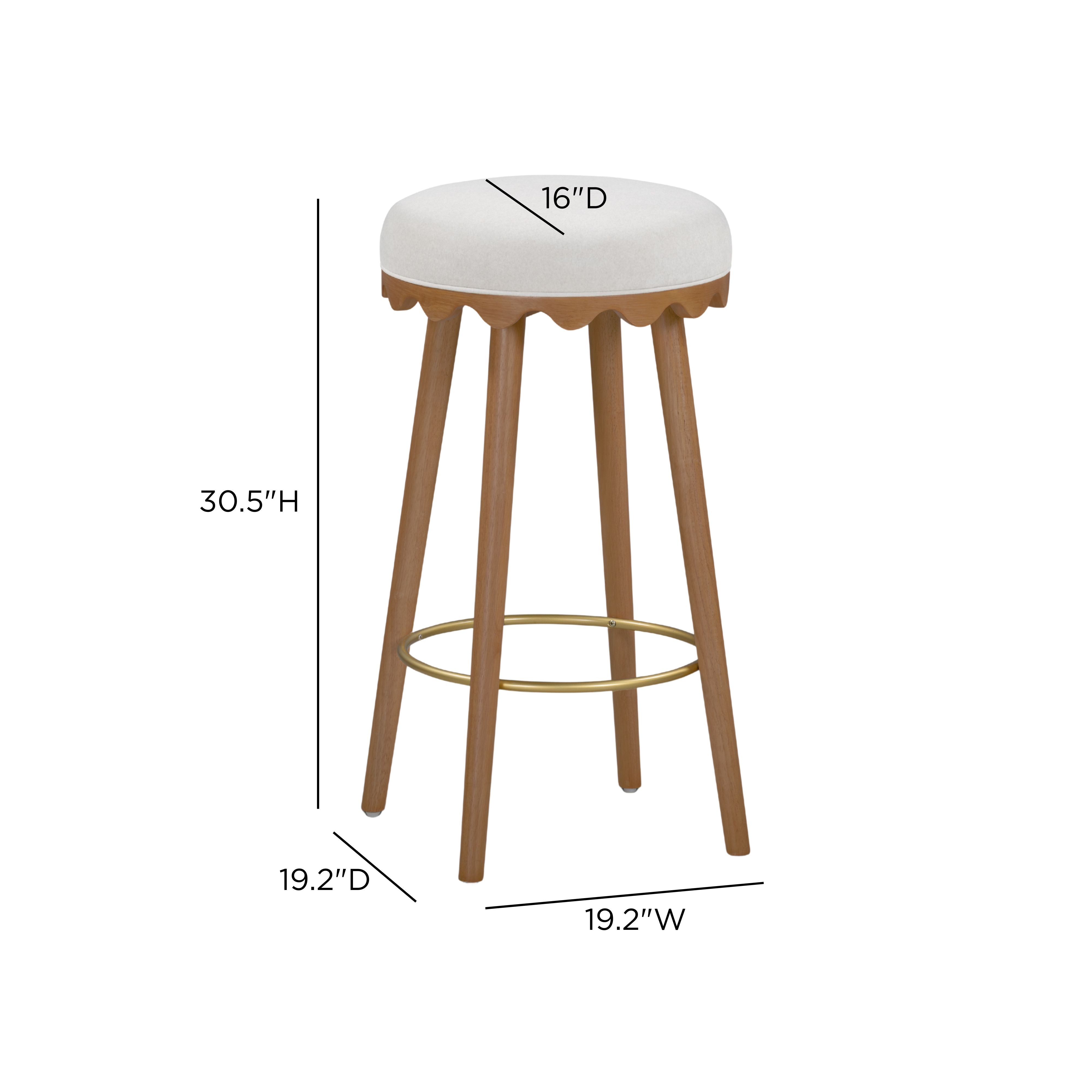 Oodle Performance Vegan Mohair Bar and Counter Stool