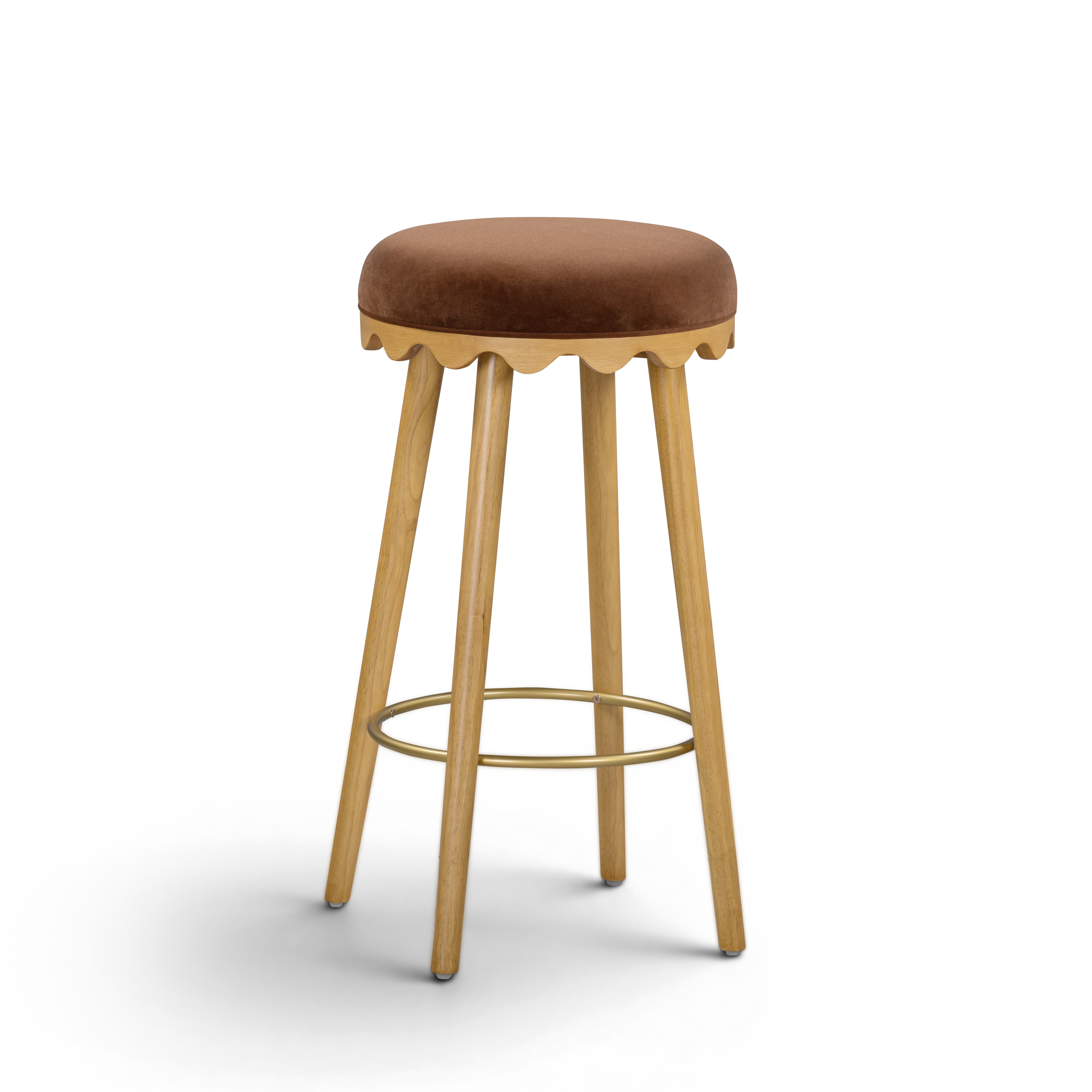 Oodle Performance Vegan Mohair Bar and Counter Stool