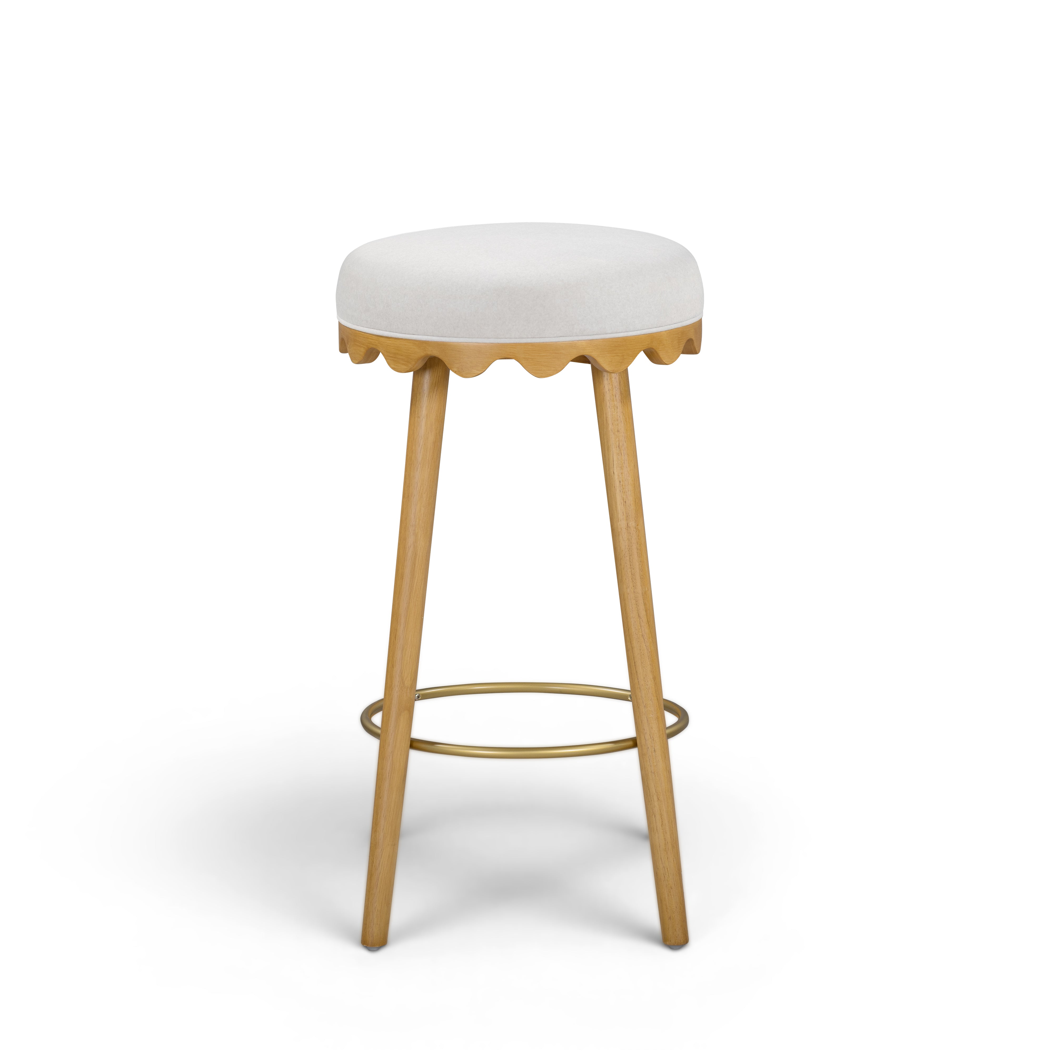 Oodle Performance Vegan Mohair Bar and Counter Stool