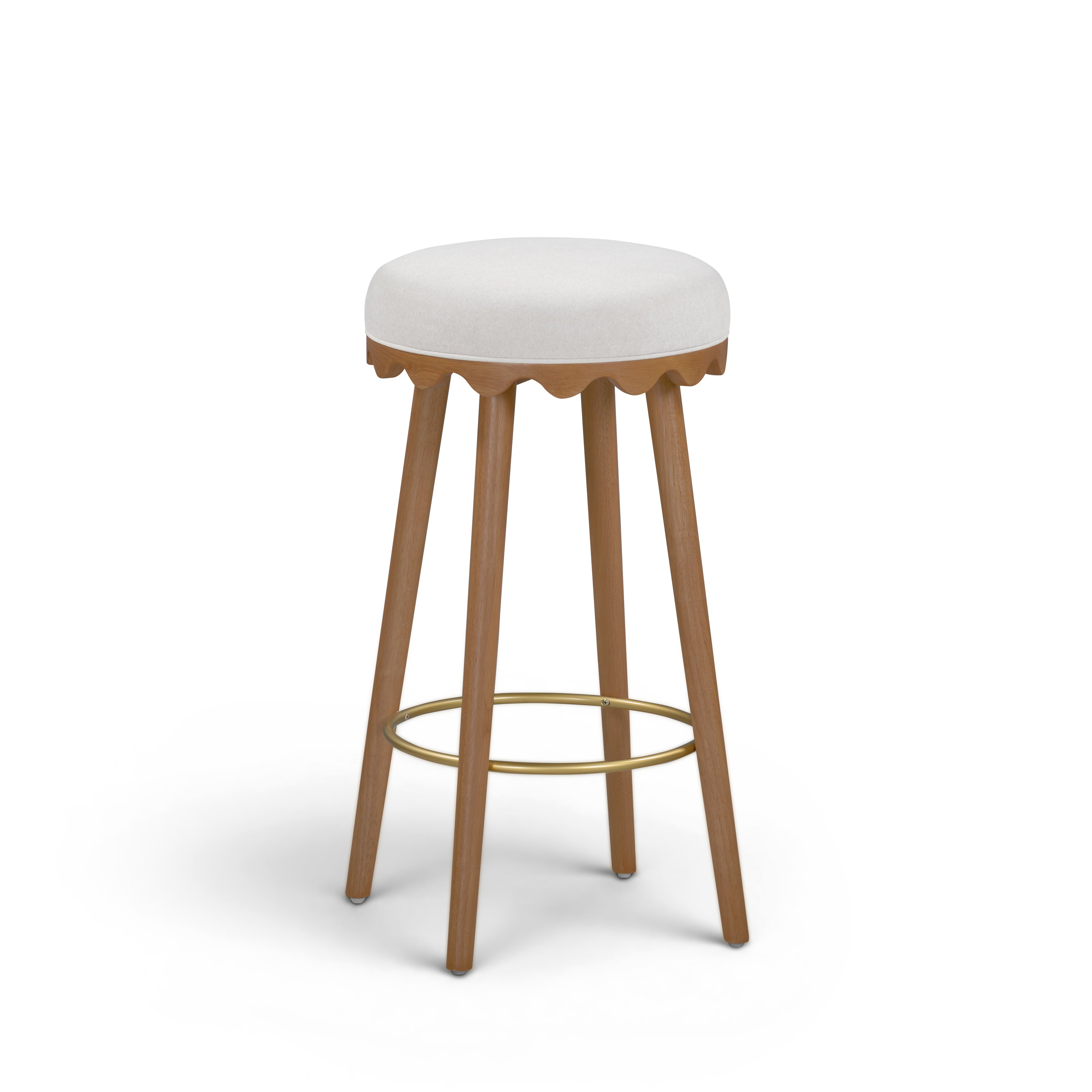 Oodle Performance Vegan Mohair Bar and Counter Stool