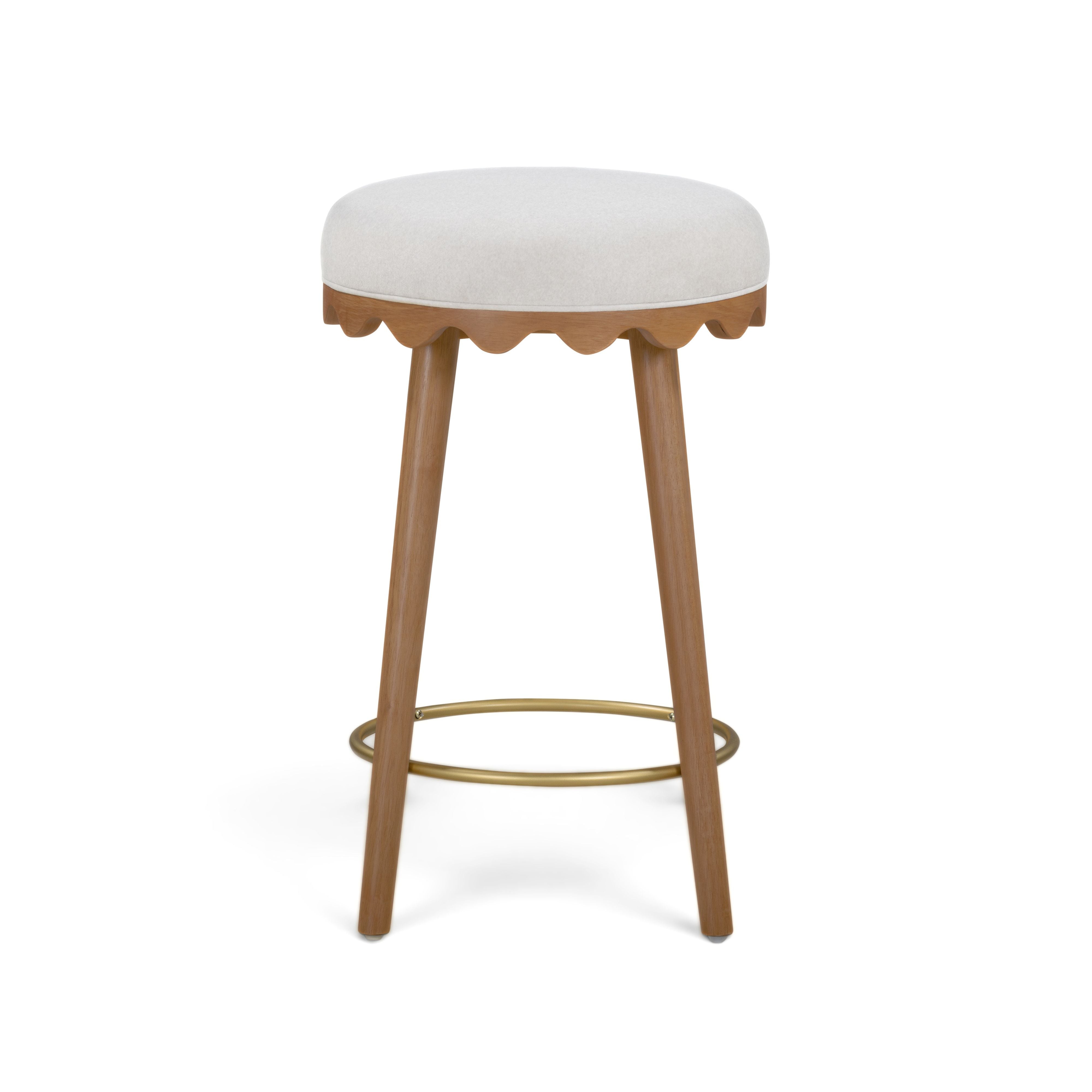Oodle Performance Vegan Mohair Bar and Counter Stool