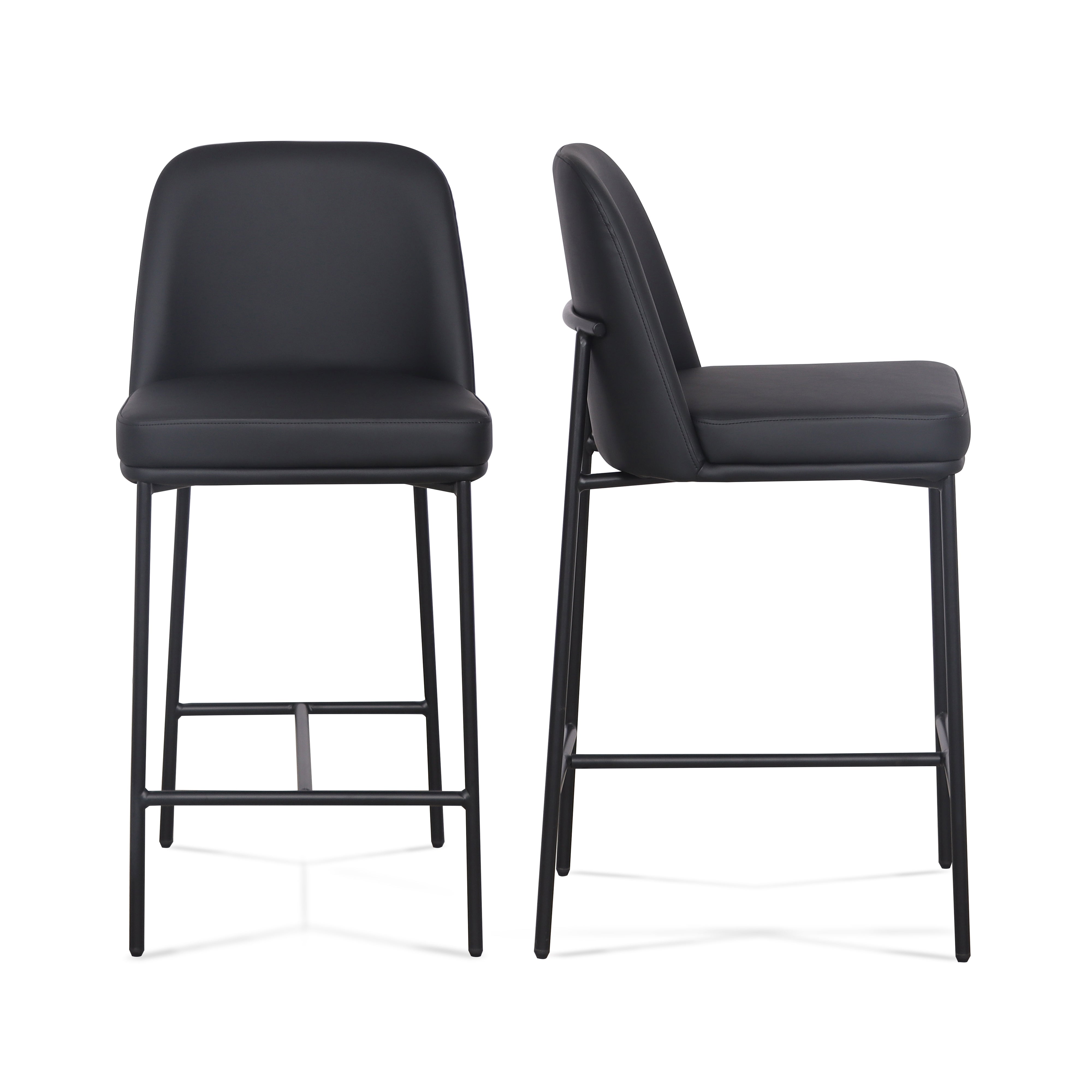 Sydney Performance Vegan Leather Counter Stool - Set of 2