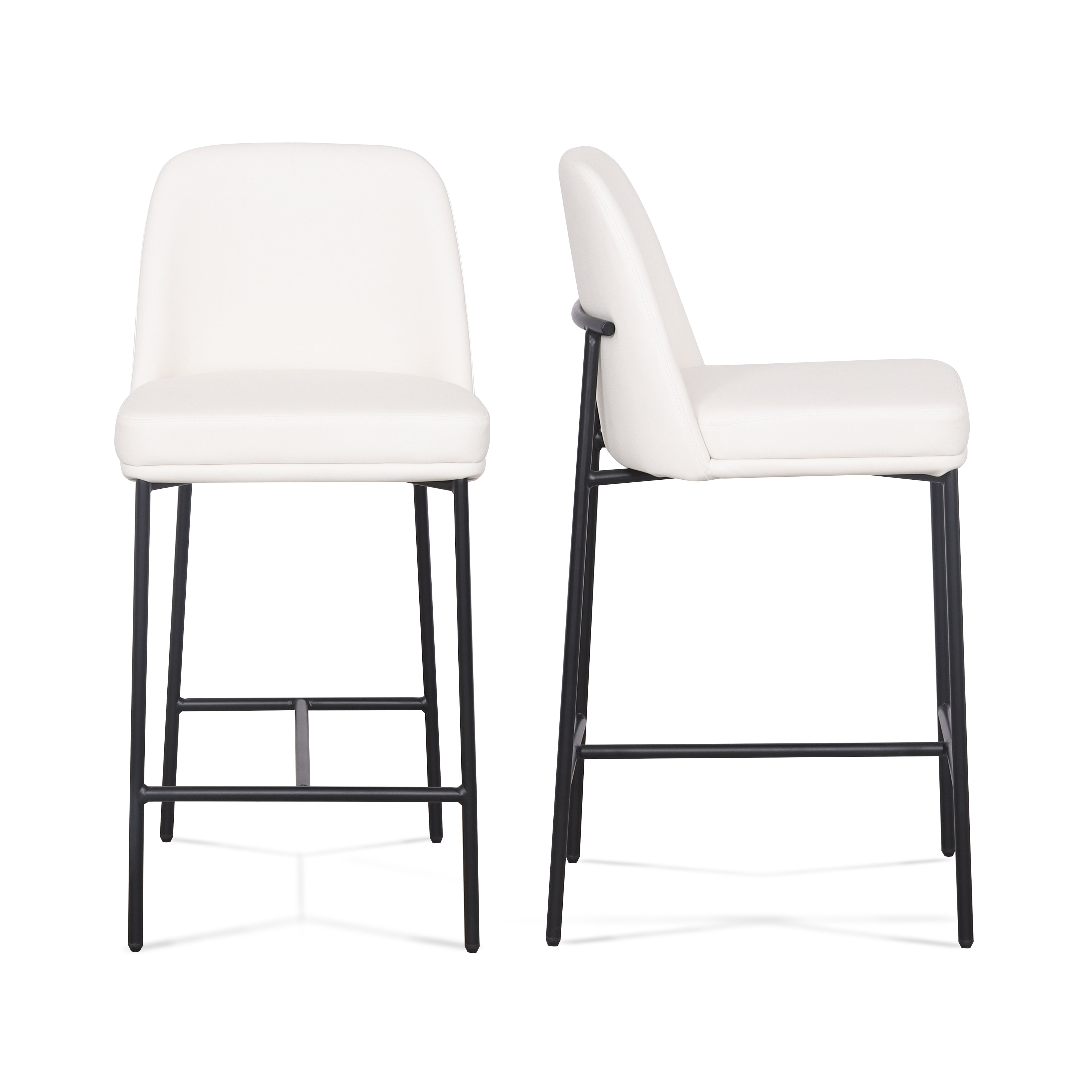 Sydney Performance Vegan Leather Counter Stool - Set of 2