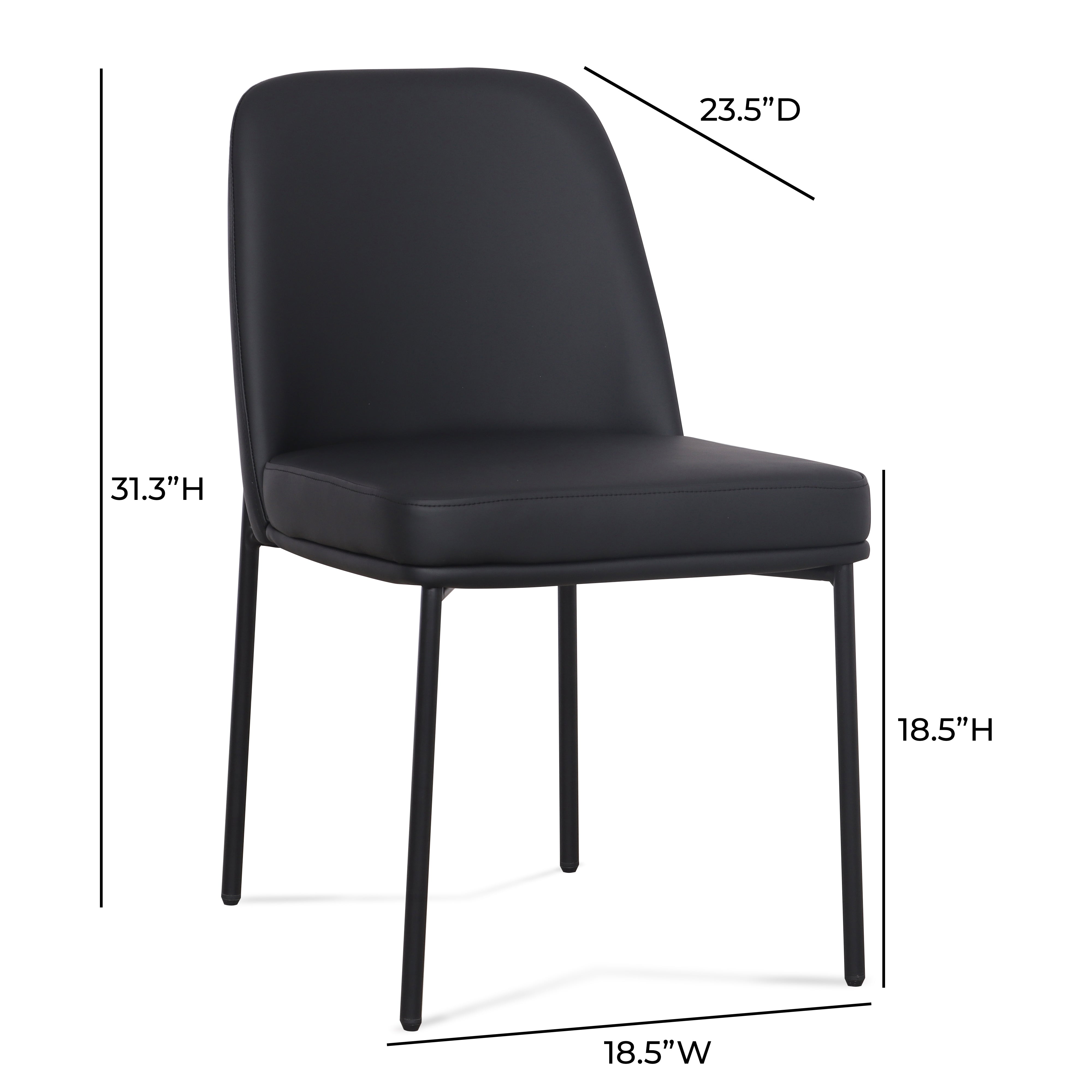 Sydney Performance Vegan Leather Dining Chair - Set of 2