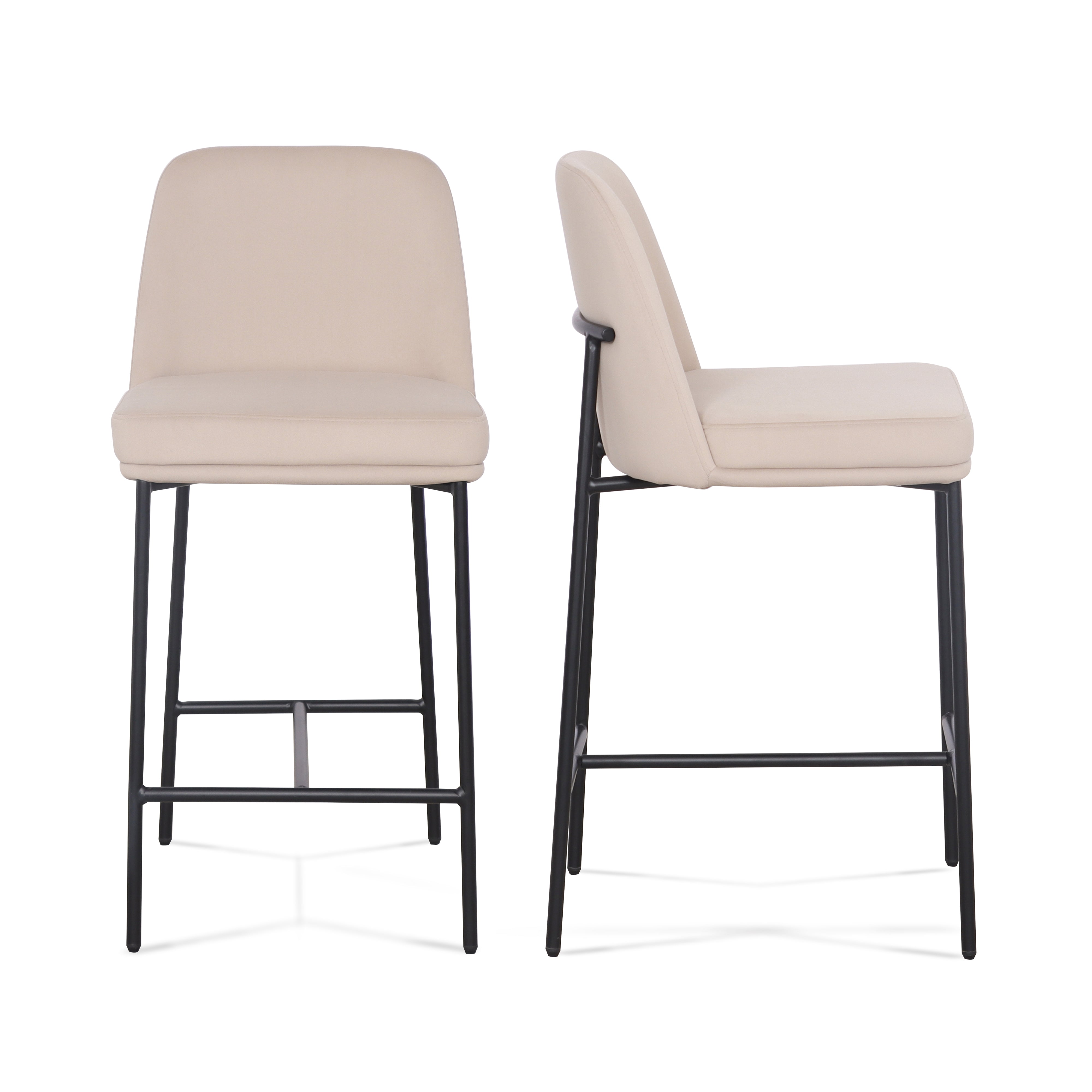 Sydney Performance Velvet Counter Stool Set of 2