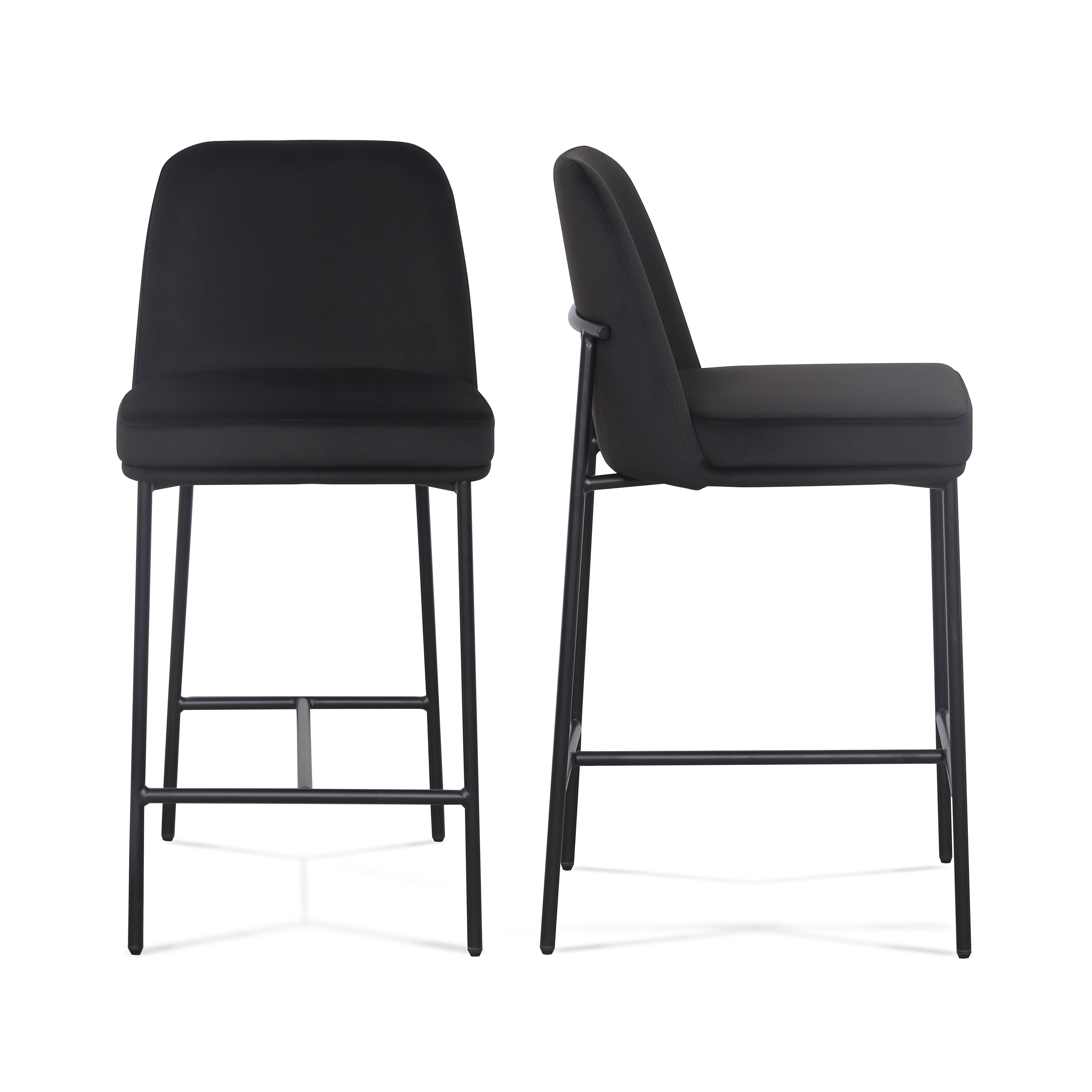 Sydney Performance Velvet Counter Stool Set of 2
